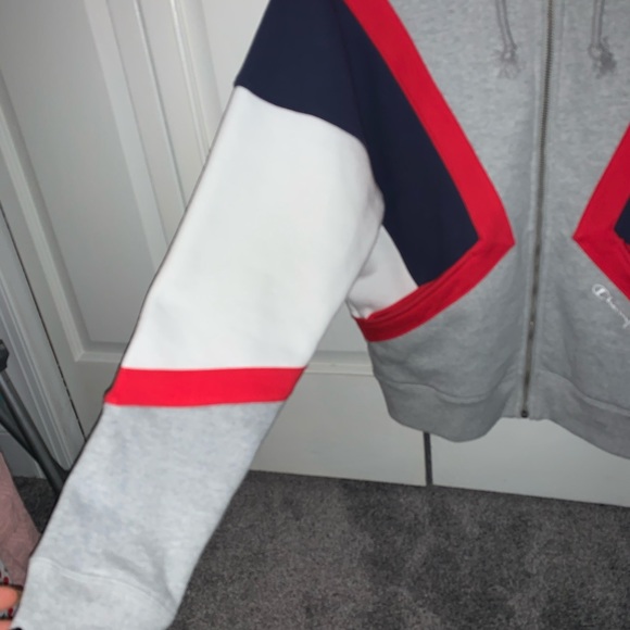 Champion Reverse Weave Colorblock ZIP Up Hoodie - Picture 4 of 6